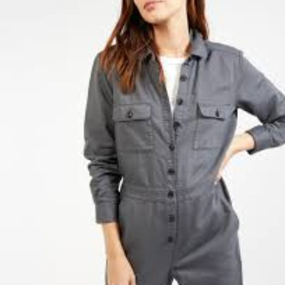 NEW Outerknown Utility Coveralls S.E.A Jumpsuit Navy Blue Sz S - Picture 1 of 13